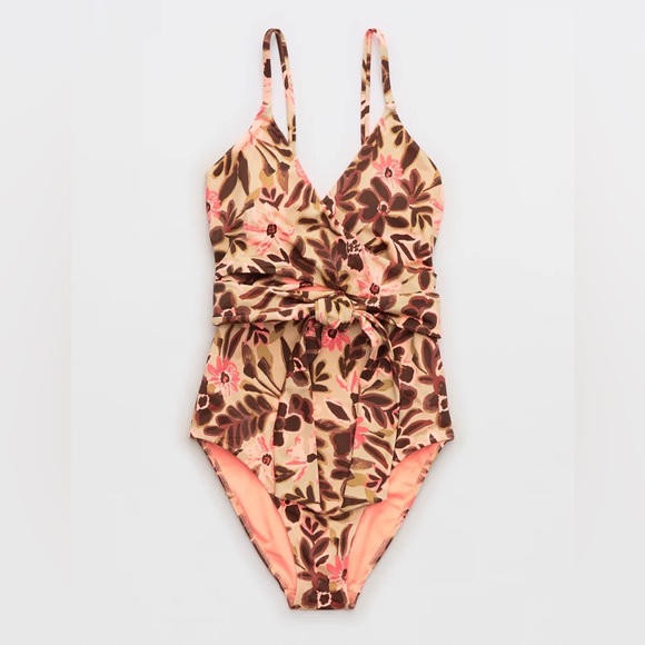 Aerie Wrap One Piece Swimsuit - Picture 3 of 5
